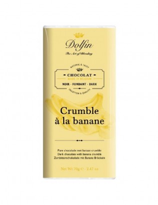 Dolfin - Tablette de chocolat noir Crumble...