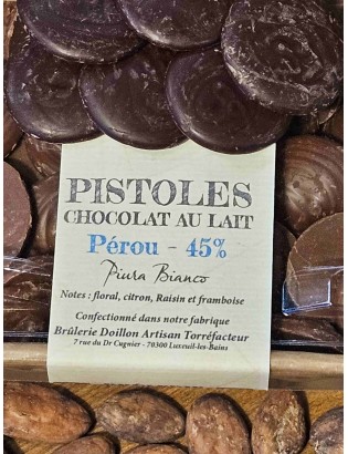 Pistoles Pérou Chocolat Lait 45% Bean To...