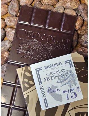 Tablette Pérou Chocolat Noir 75% Bean to bar