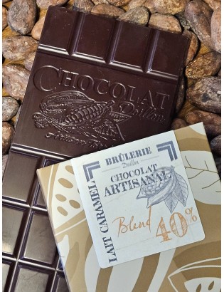 Tablette Blend Chocolat Lait Caramel 40%...